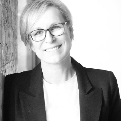 Wendy Bennison - 2019 head shot B&W 400x400