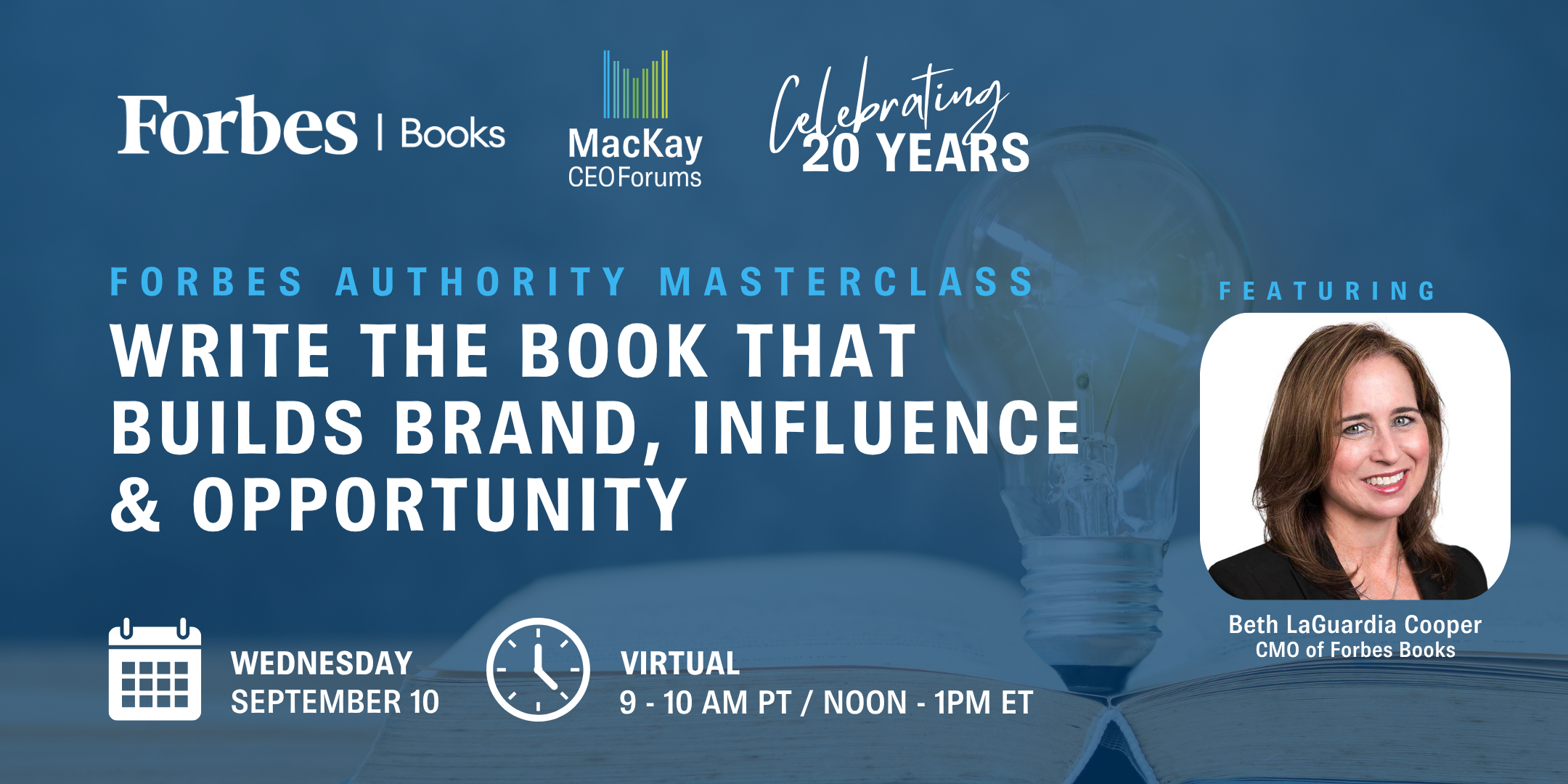 Forbes Masterclass: Write the Book That Builds Influence and Opportunity