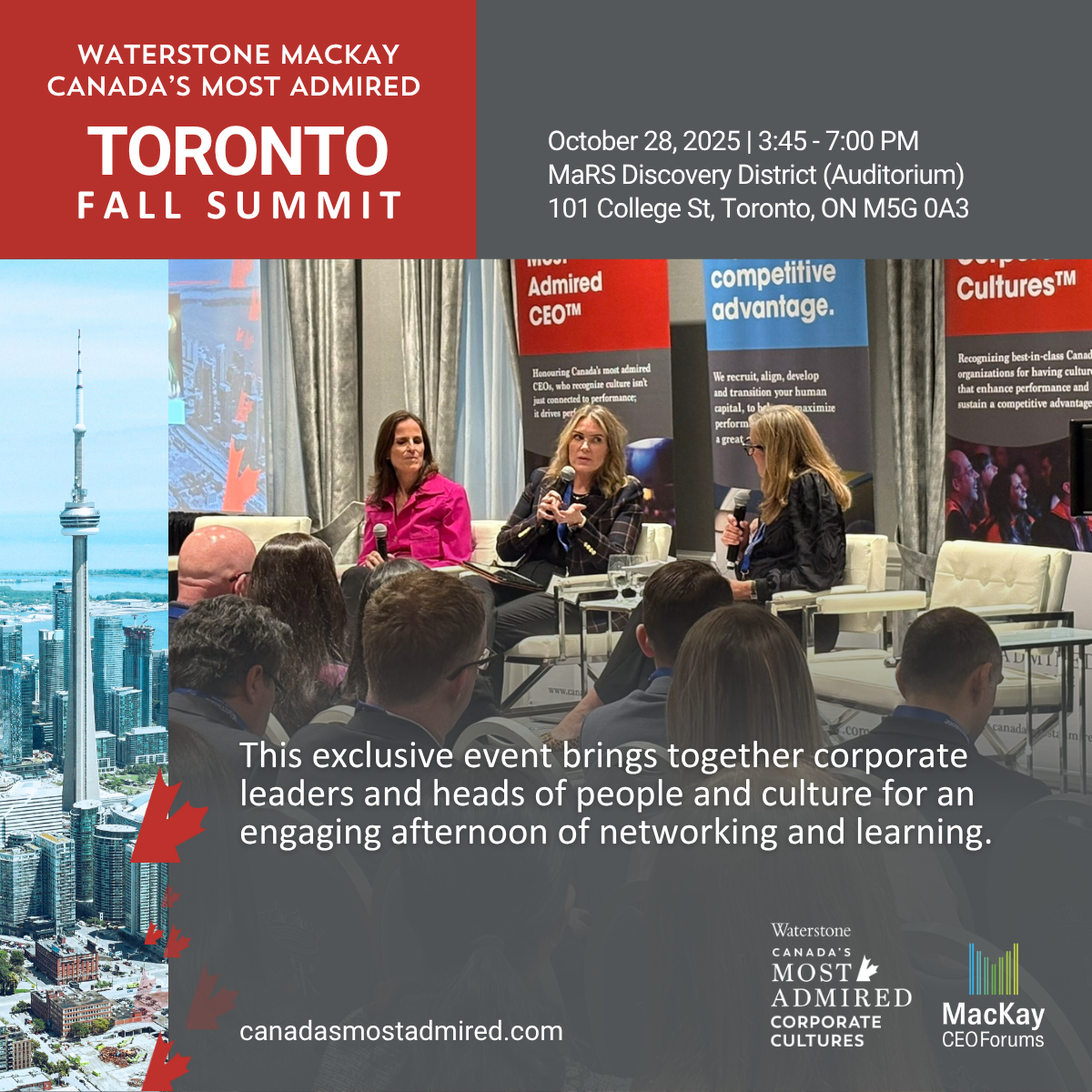 Waterstone MacKay Canada’s Most Admired™ Toronto Fall Summit